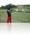 Shooting with AK-47 @ old shooting range in Pune